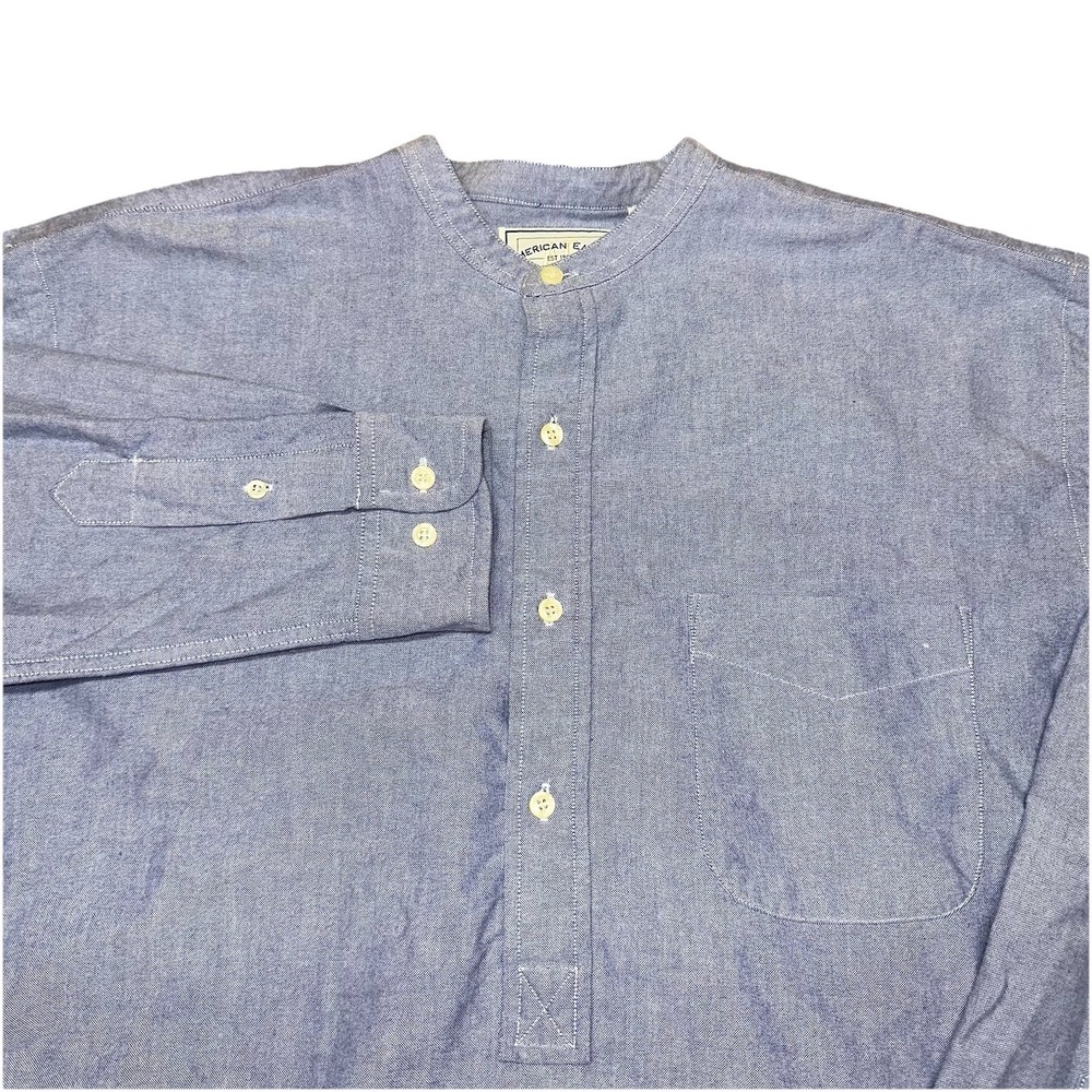 Vintage 90's American Eagle Outfitters Denim Chambray Tunic‎ Shirt Women's Large